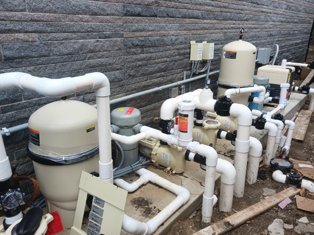 Large Pool And Spa Equipment Installation