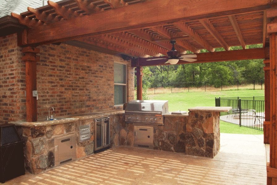 Wood Carpentry Outdoor Living Space